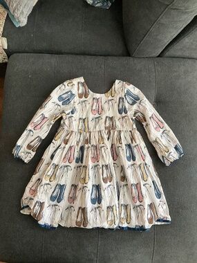 EUC Pink Chicken New York Ballerina Long Sleeve Dress Size 5